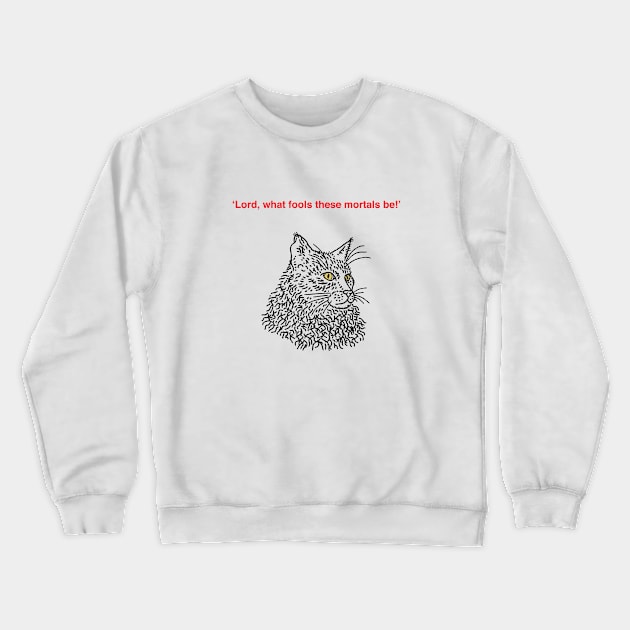 Shakespearean Cats (No.1) Crewneck Sweatshirt by sonhouse5